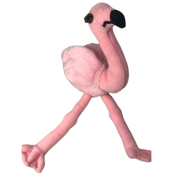 Pink Flip the Flamingo Bean Bag Plush by Dakin Huggables With Original Tags - Picture 3 of 10